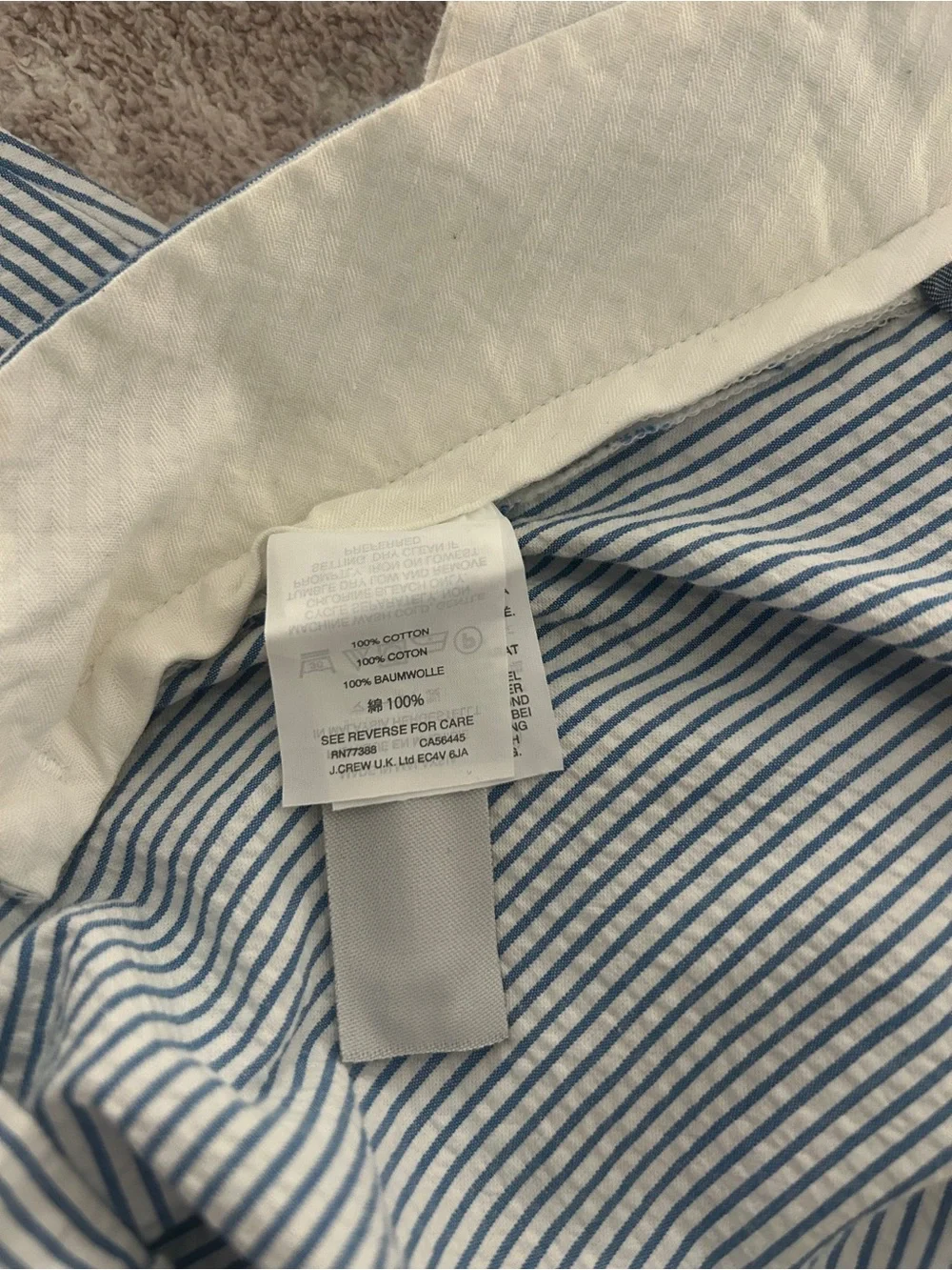 Men's J Crew Seersucker Pants